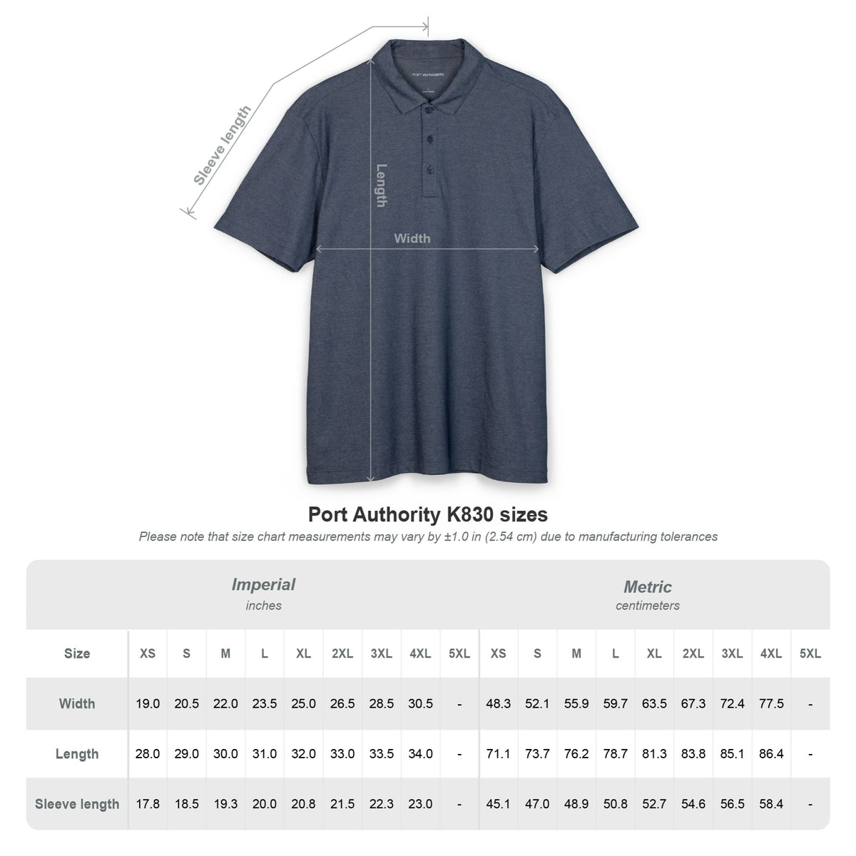 A&C Signature Gold-Embroidered Fine Pique Polo | Port Authority® K830