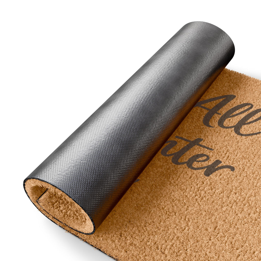Bless All Who Enter Here Doormat | Faith Welcome Coir Mat 24" x 16"