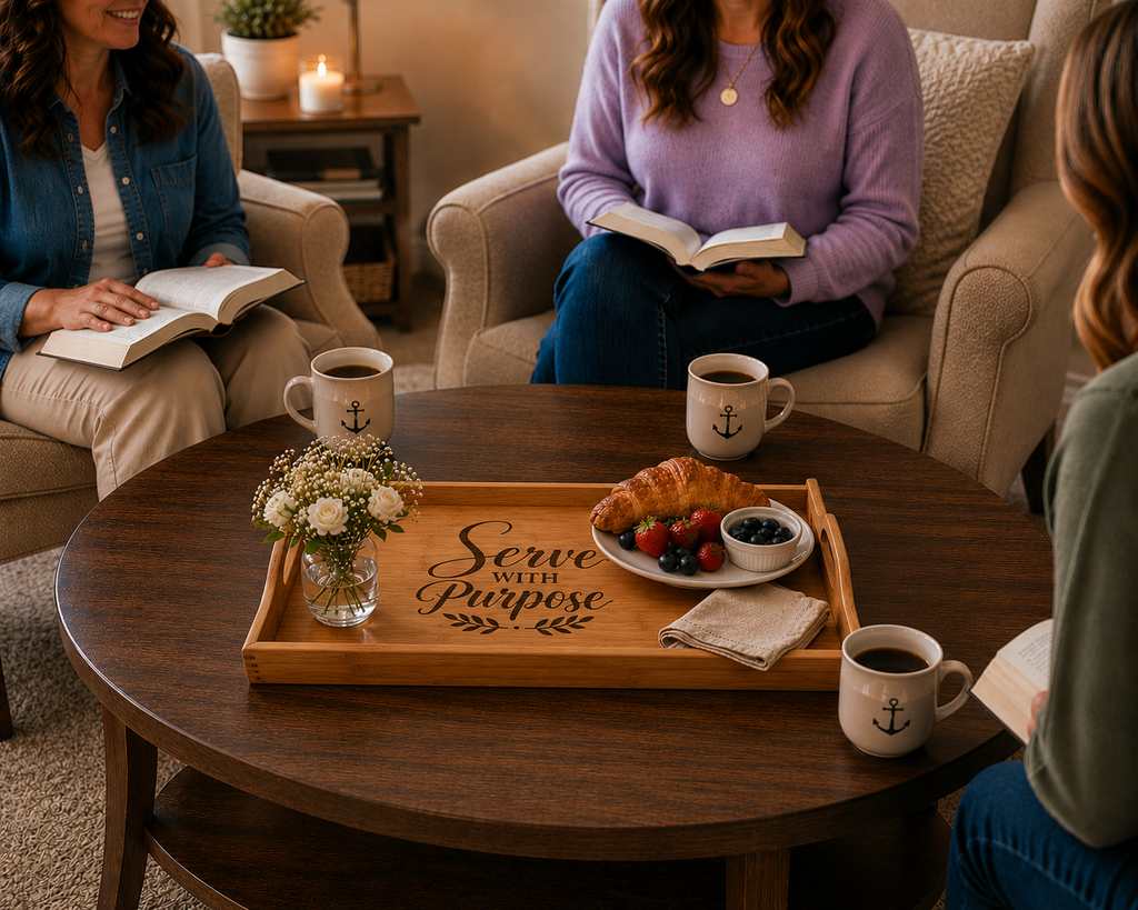 Serve With Purpose™ Bamboo Serving Tray | Faith-Inspired Kitchen & Home Serving Tray