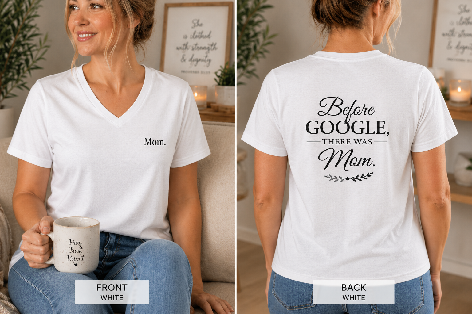 Before Google, There Was Mom™ | Women's V-Neck T-Shirt