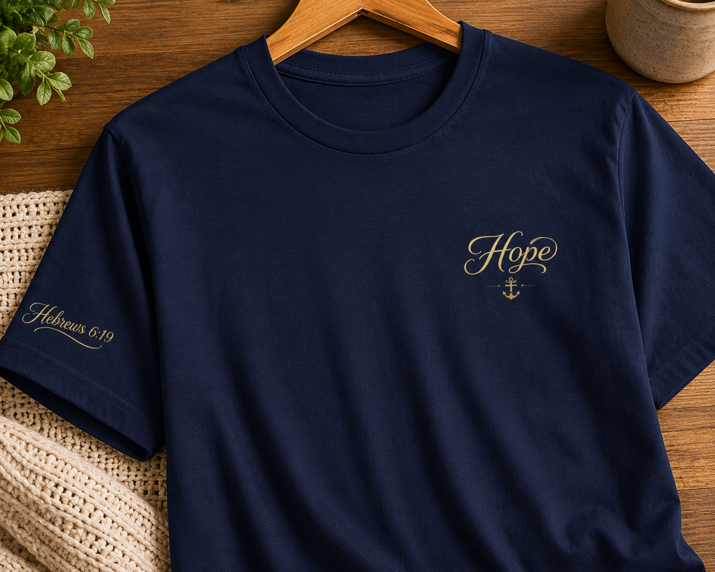 Hope Anchors the Soul™ Inspirational Script Tee