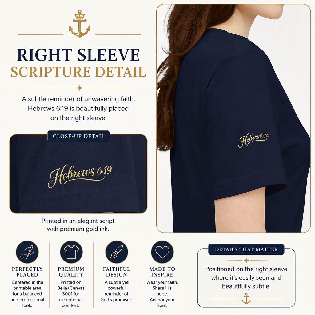 Hope Anchors the Soul™ Inspirational Script Tee