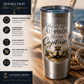He’s Not My Co-Pilot, He’s My Captain™ 20 oz Stainless Steel Tumbler