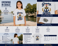 Growing in Grace™ Youth T-Shirt – Christian Kids Tee | 2 Peter 3:18 | Faith-Based Children's Shirt
