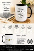 Before Google, There Was Mom™ Accent Coffee Mug | 15 oz Faith-Inspired Gift for Mom