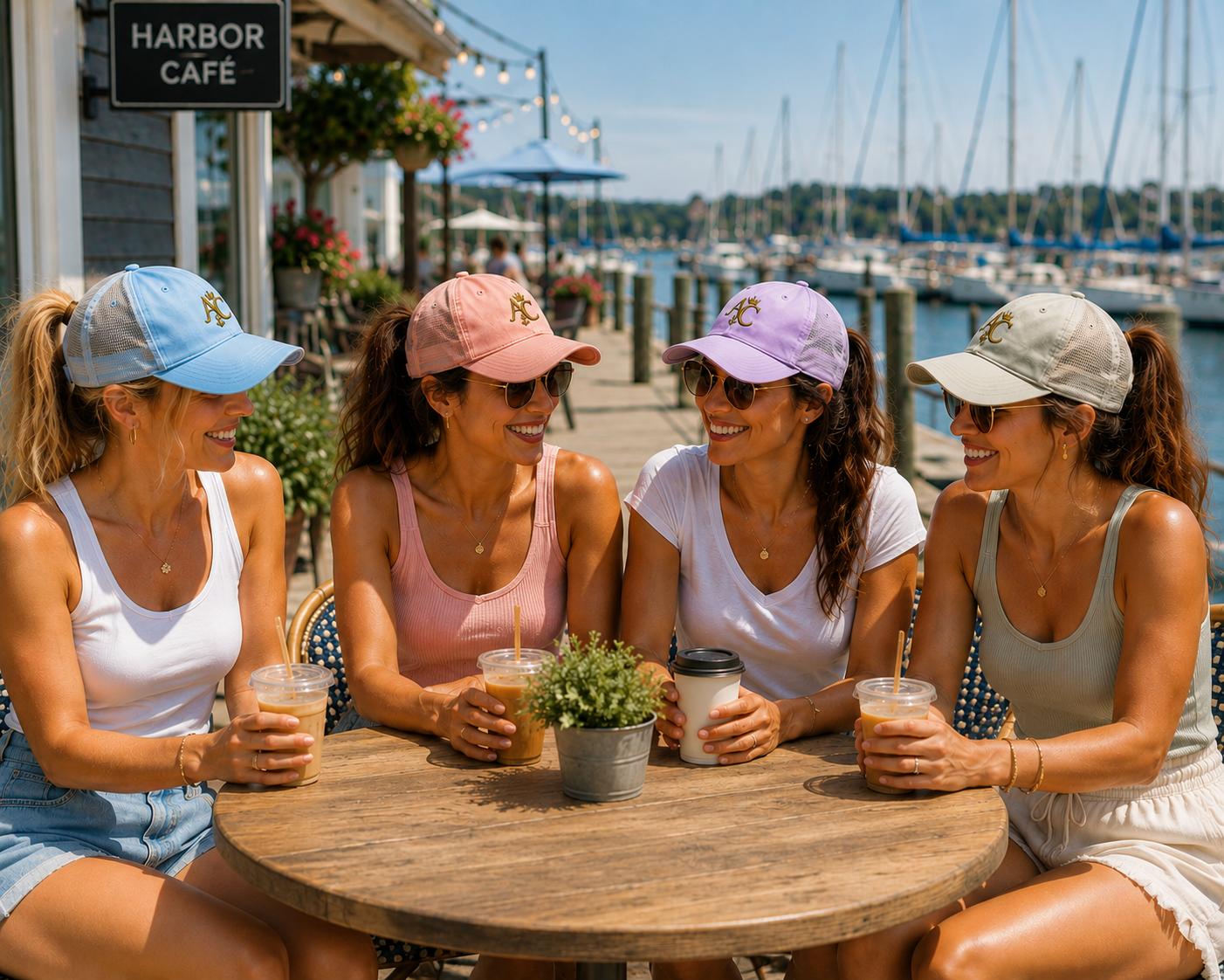 Anchor & Crown™ Women's Ponytail Hat | Faith-Inspired Mesh Back Cap