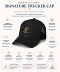 Anchor & Crown™ Signature Trucker Cap | Embroidered Gold Emblem