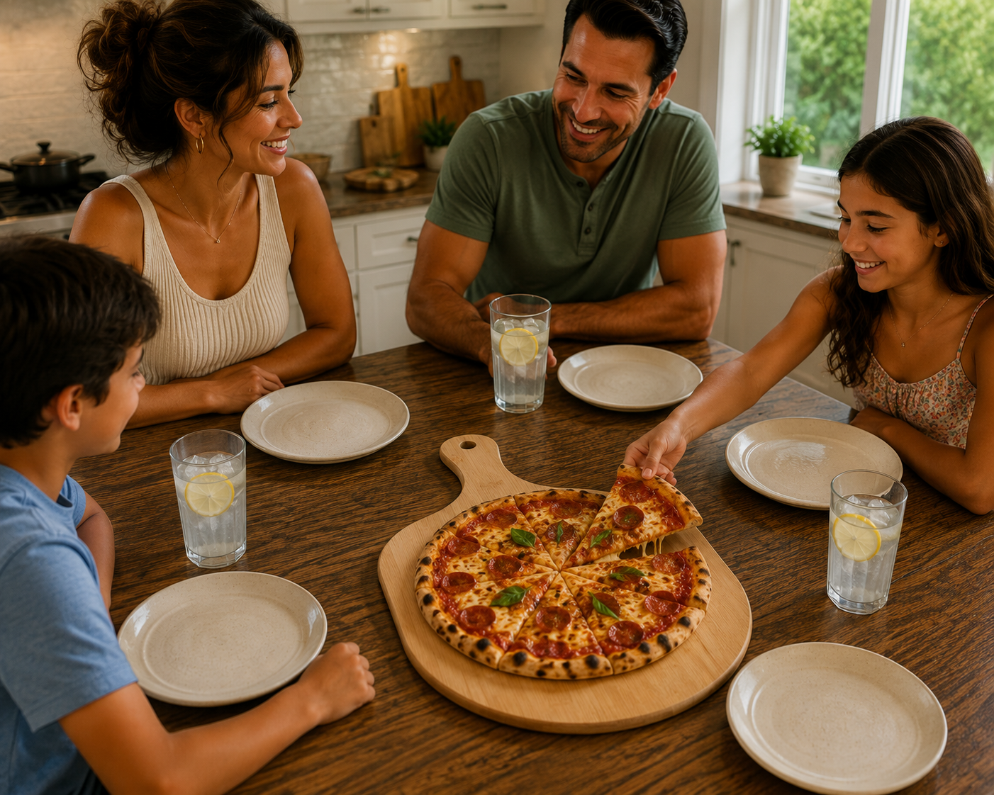 Anchor & Crown™ Engraved Bamboo Pizza Peel | AC Crown & Anchor Monogram | 15.5" x 11" Wooden Pizza Board
