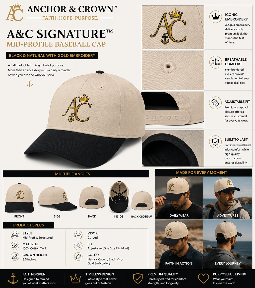 A&C Signature™ Mid Profile Baseball Cap