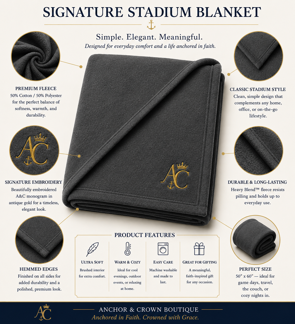 Anchor & Crown™ Signature Embroidered Stadium Blanket