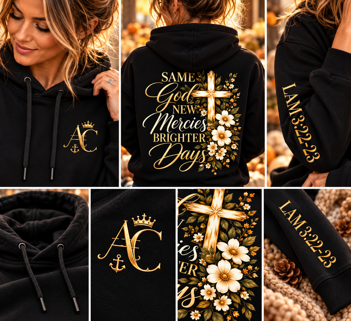 Same God, New Mercies, Brighter Days Christian Women’s Relaxed Hoodie