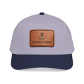 Anchor & Crown Leather Patch Baseball Cap