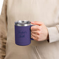 Fueled by Faith™ 15oz Insulated Coffee Tumbler with Handle & Lid | Stainless Steel Travel Mug