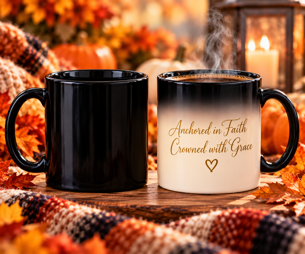 A&C Signature™ Color-Changing Heat-Reactive Coffee Mug (11 oz)