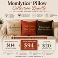 Momlytics™ Pillow Trio | Cozy Faith & Mom Statement Throw Pillow Set