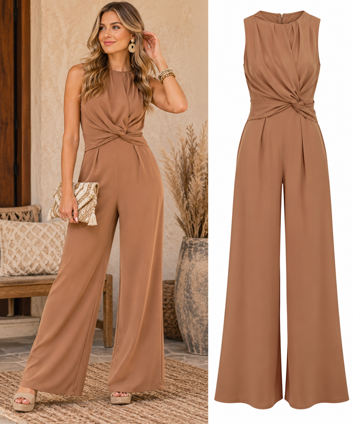 Modern Muse Twist-Front Jumpsuit