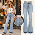 Open Road Released-Hem Mid-Rise Flare Jeans